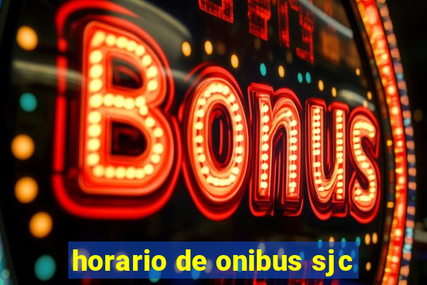 horario de onibus sjc